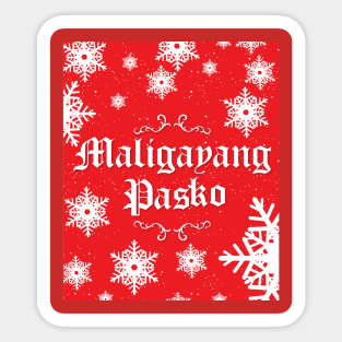 Maligayang Pasko - Team Red Sticker